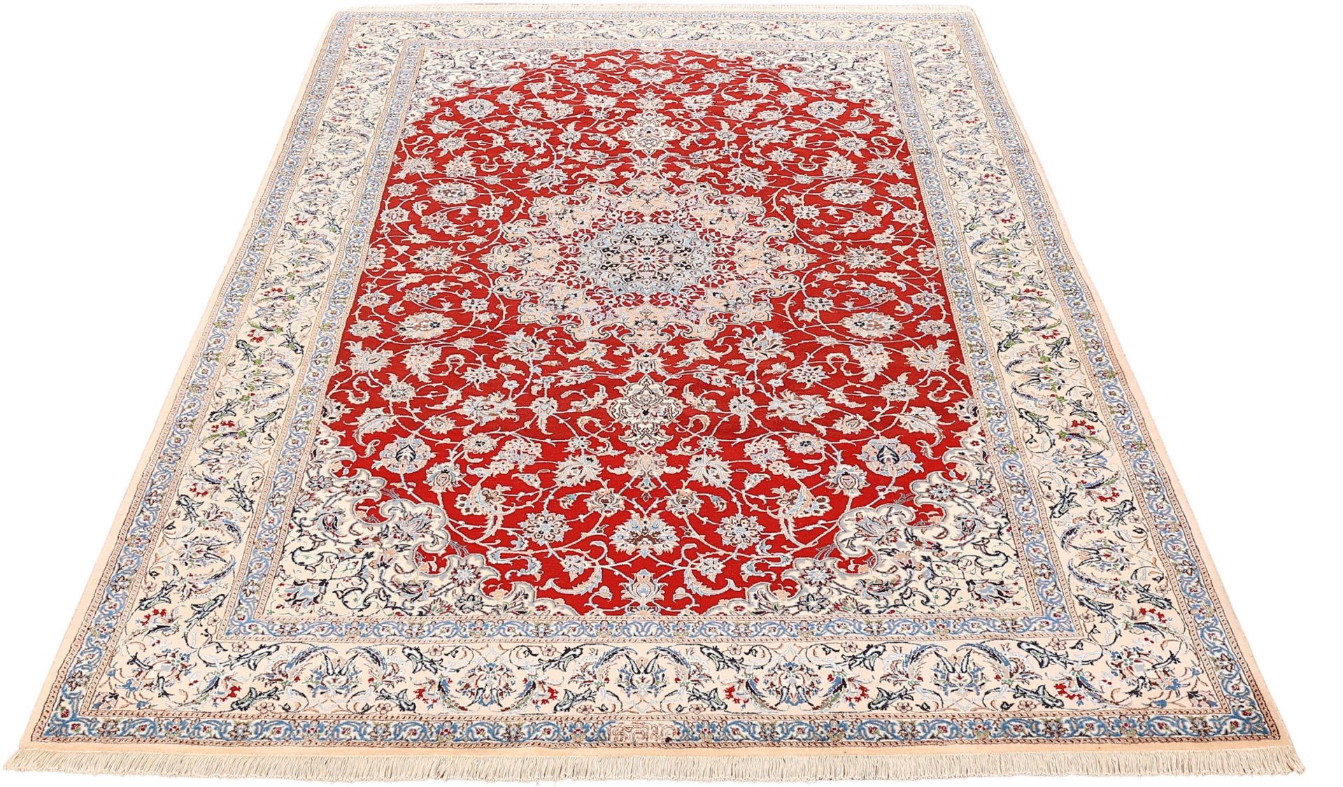Wool & Silk Nain Persian Rug 175 × 292 cm, hand-knotted - Image 4