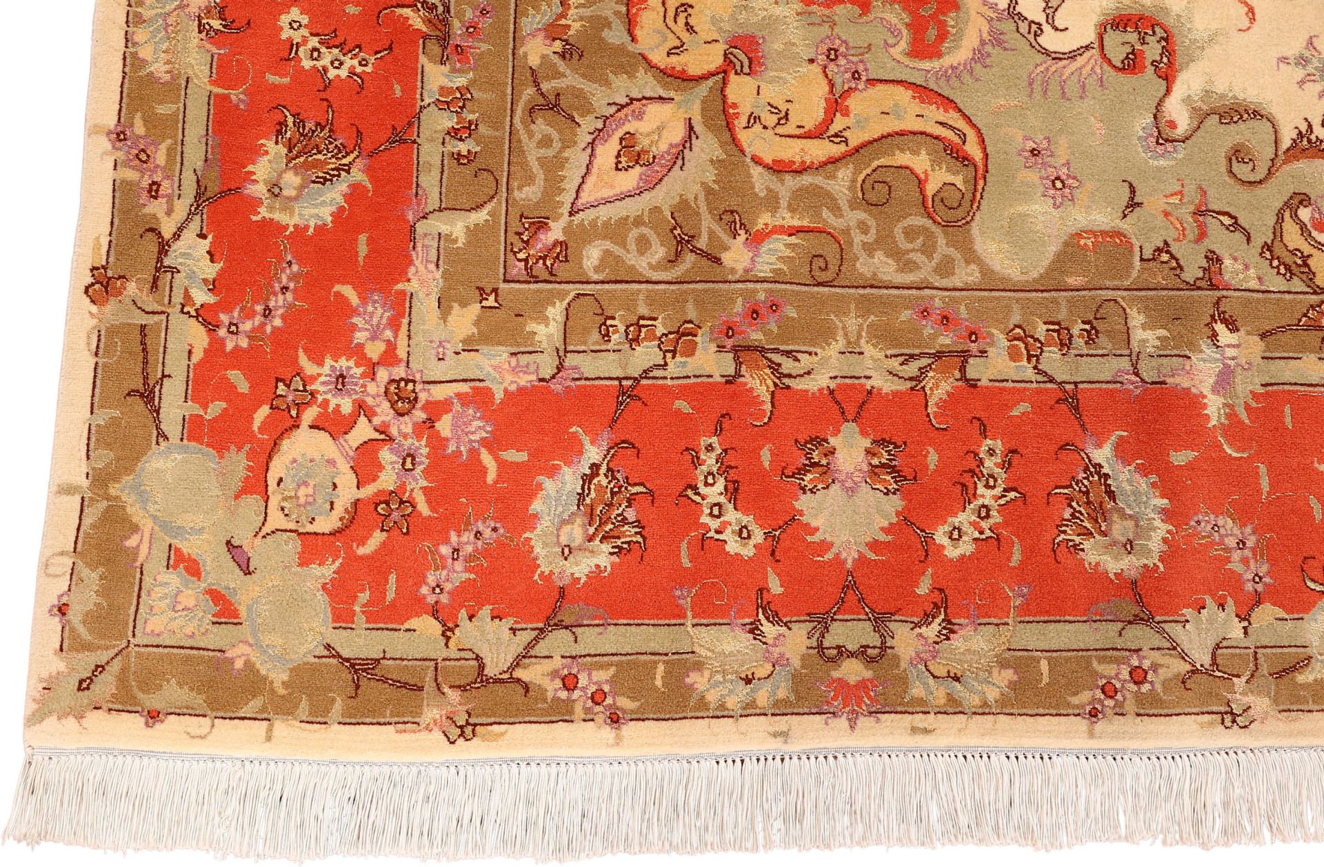 Tabriz Persian Rug 205 × 300 cm in Wool & Silk, hand-knotted - Image 5