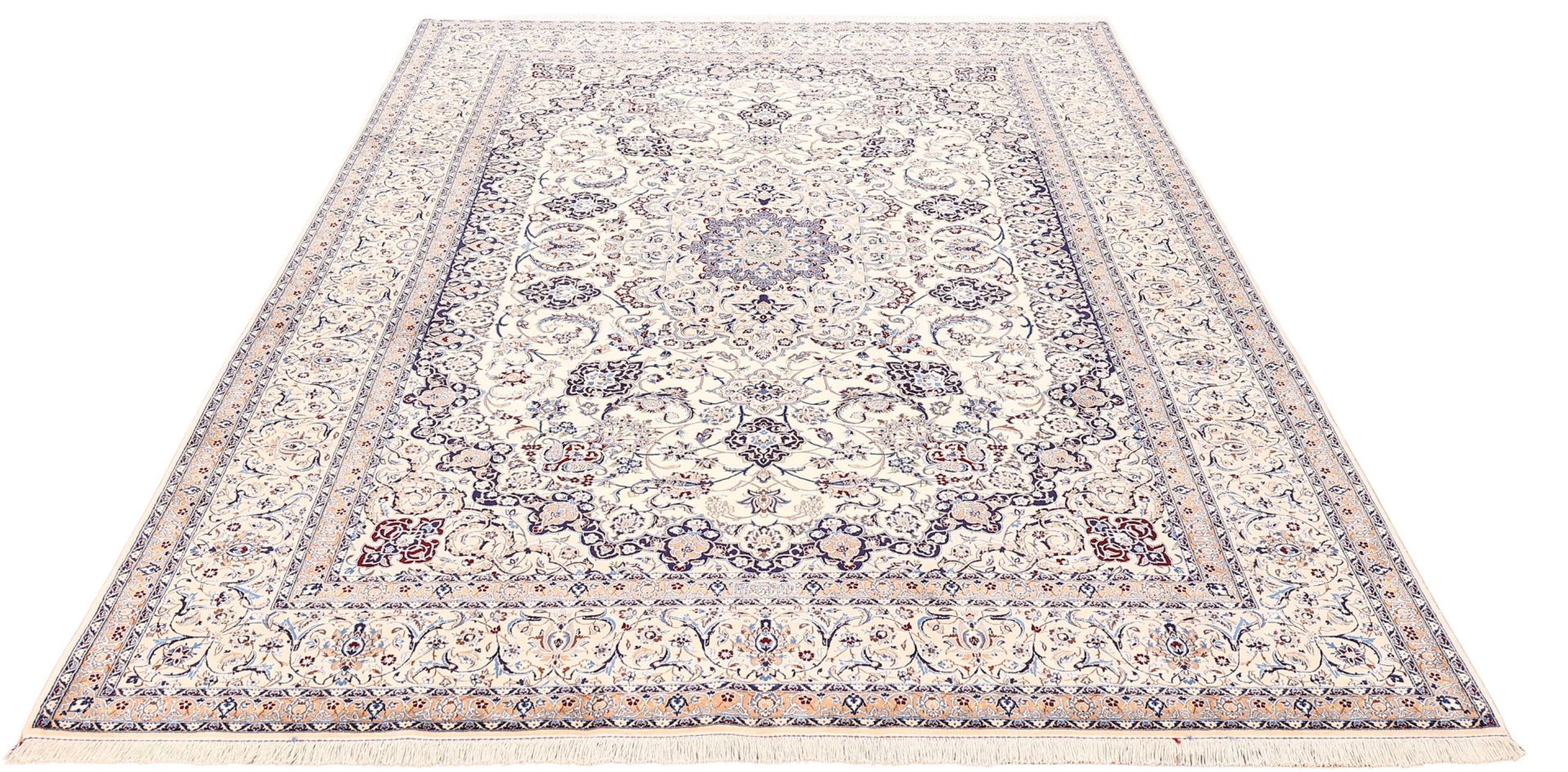 Nain Persian Rug 224 × 317 cm in Wool & Silk, hand-knotted - Image 4