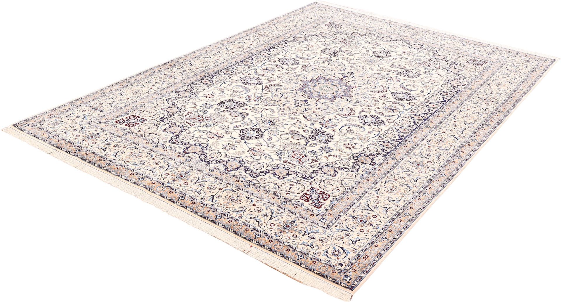 Nain Persian Rug 224 × 317 cm in Wool & Silk, hand-knotted - Image 5