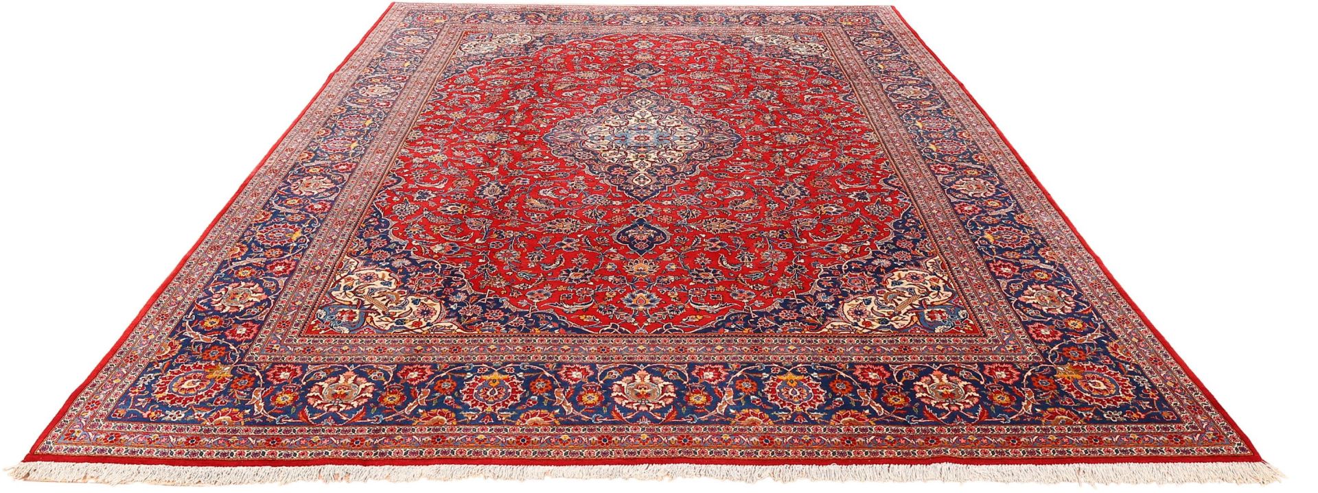 Alternative view of Wool Kashan Persian Rug 308 × 396 cm, hand-knotted