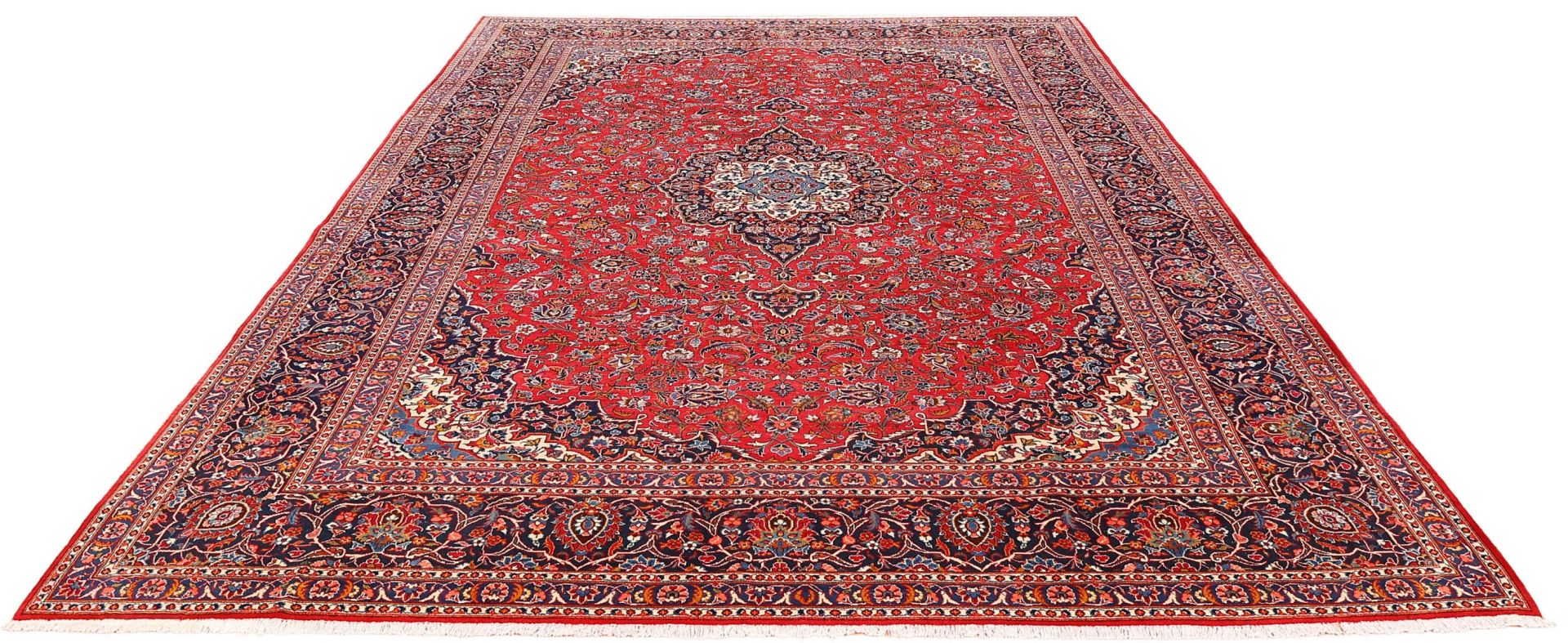 Alternative view of Hand-Knotted Kashan Persian Rug, 311 × 424 cm, Wool