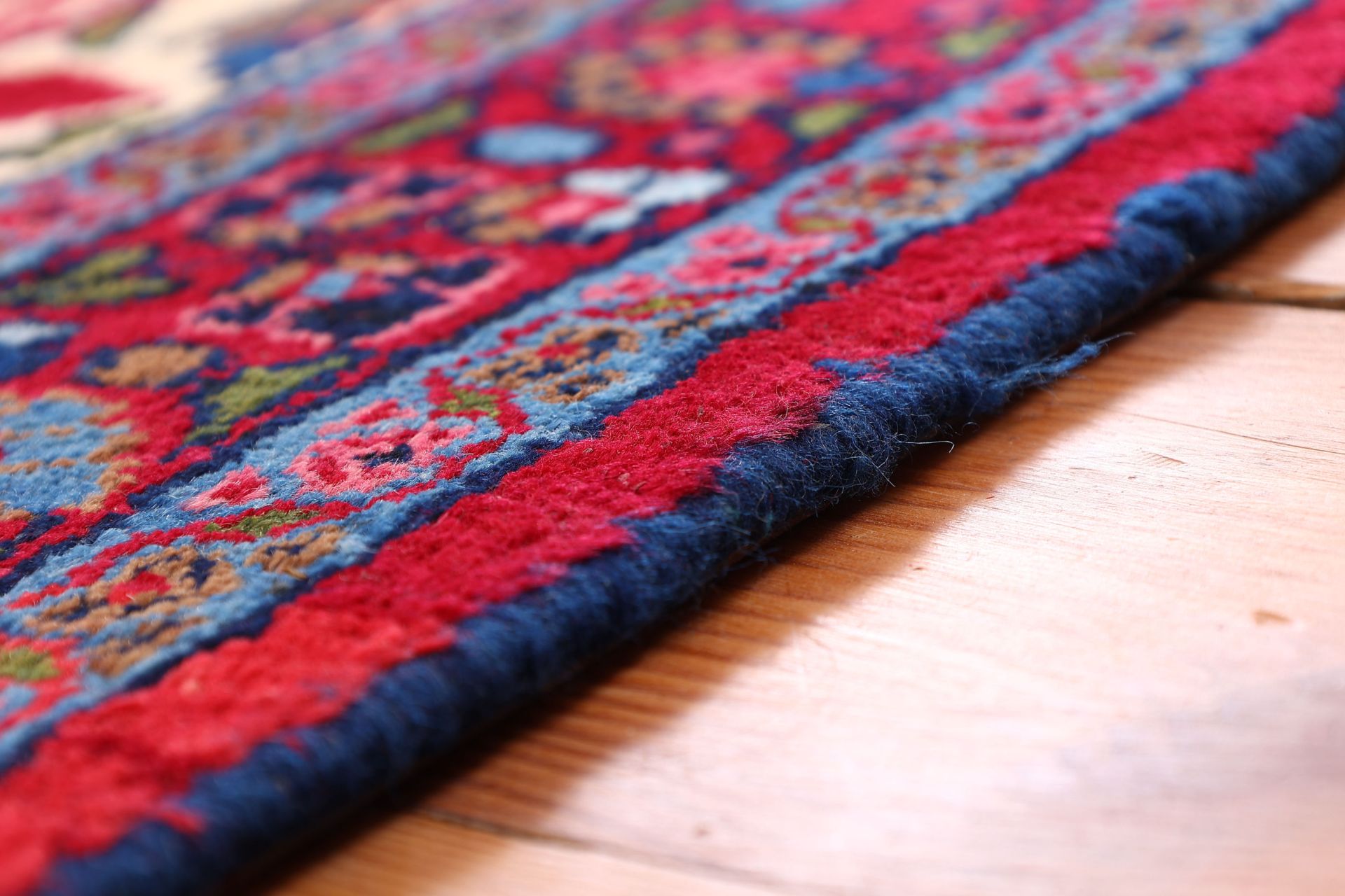 Hand-Knotted Moud Persian Rug, 324 × 408 cm, Wool - Image 6