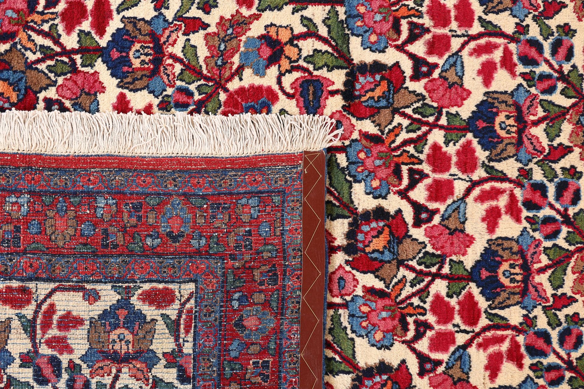 Hand-Knotted Moud Persian Rug, 324 × 408 cm, Wool - Image 7