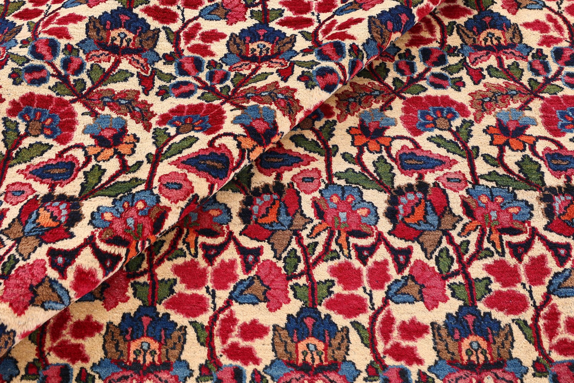 Hand-Knotted Moud Persian Rug, 324 × 408 cm, Wool - Image 8