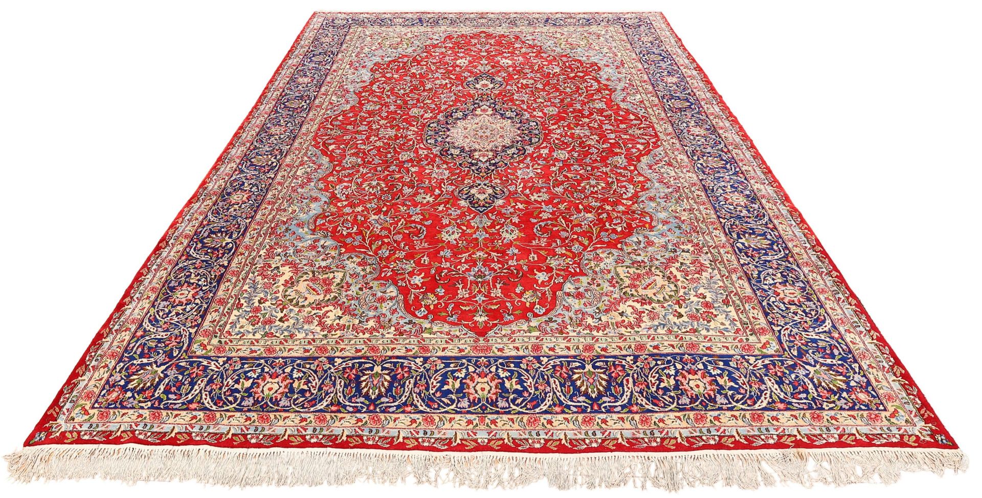 Alternative view of Hand-Knotted Yazd Persian Rug, 345 × 511 cm, Wool