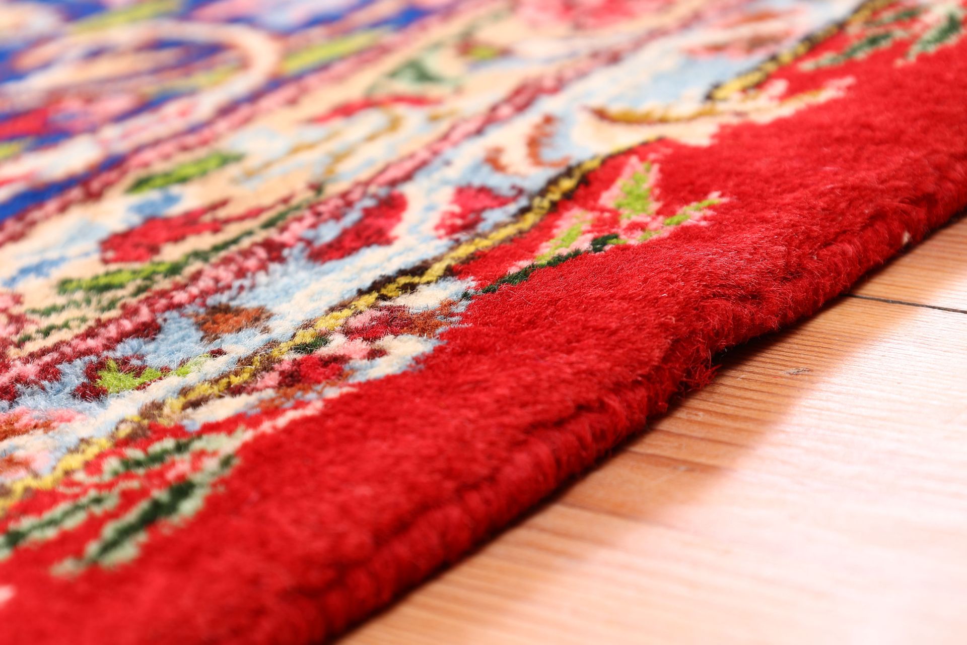 Hand-Knotted Yazd Persian Rug, 345 × 511 cm, Wool - Image 6