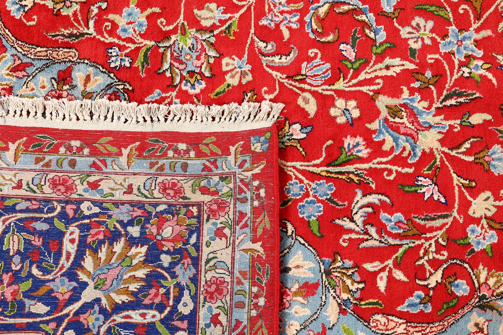 Hand-Knotted Yazd Persian Rug, 345 × 511 cm, Wool - Image 7