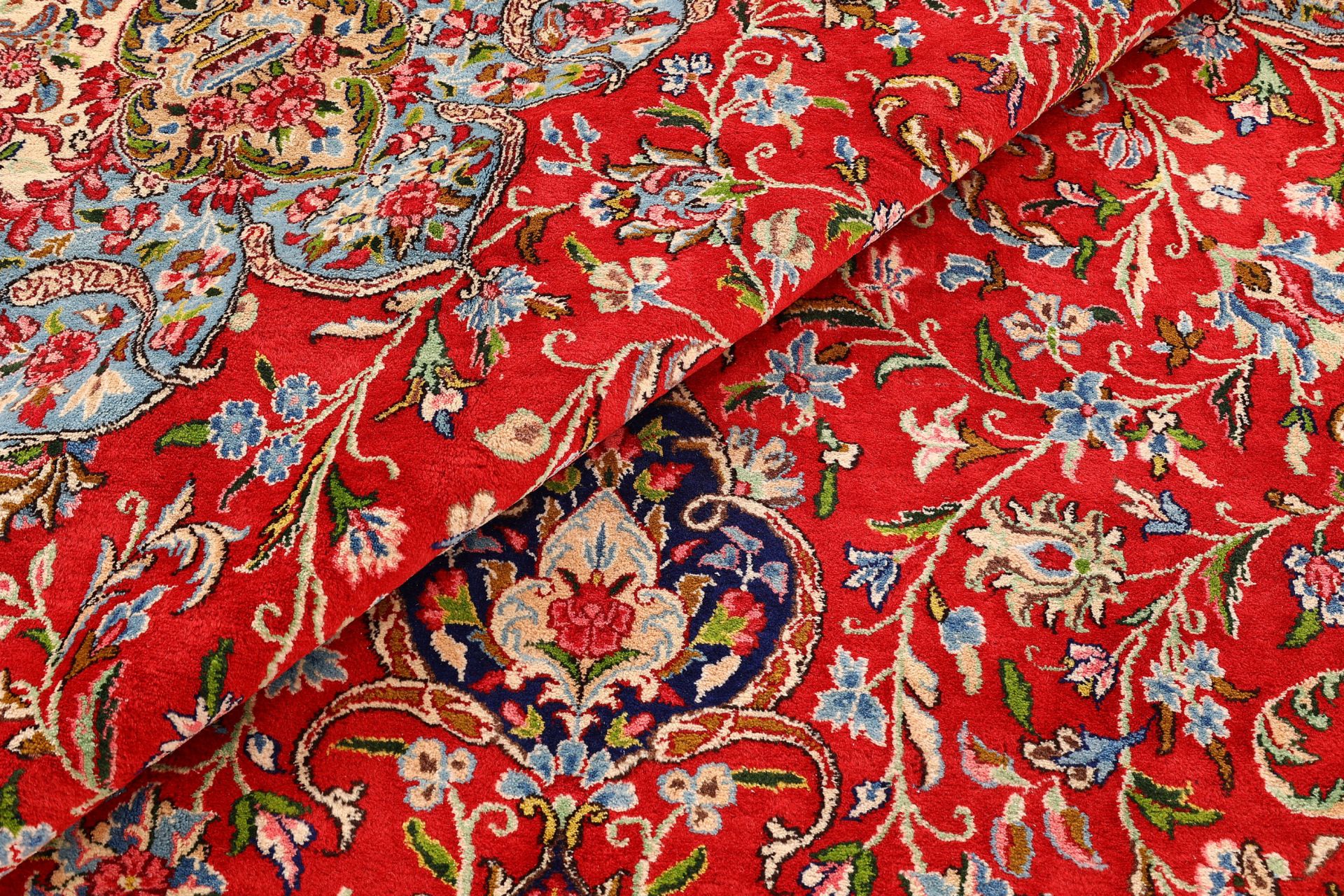Hand-Knotted Yazd Persian Rug, 345 × 511 cm, Wool - Image 8