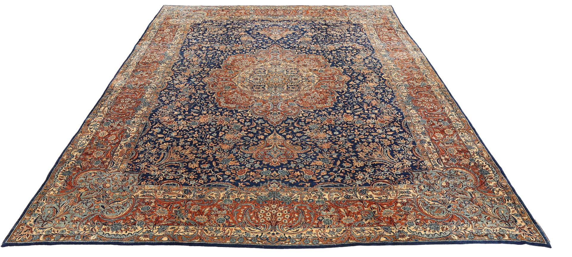Alternative view of Yazd Persian Rug 344 × 430 cm in Wool, hand-knotted
