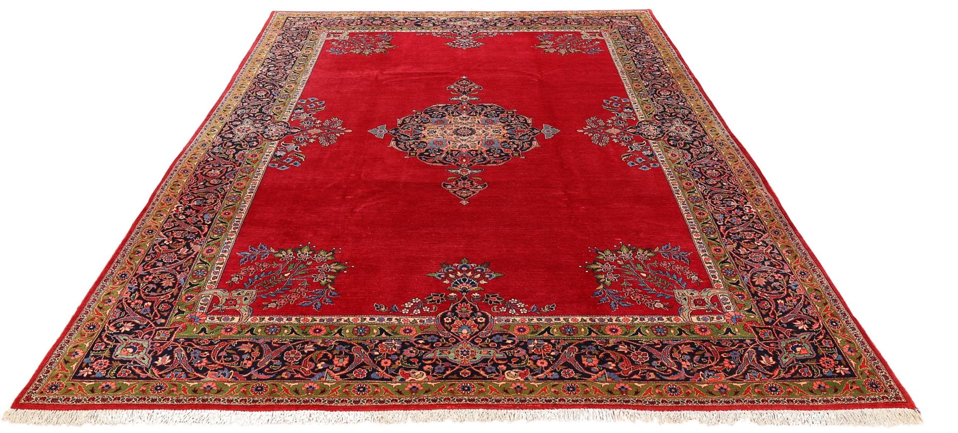 Alternative view of Wool Kashan Persian Rug 250 × 346 cm, hand-knotted