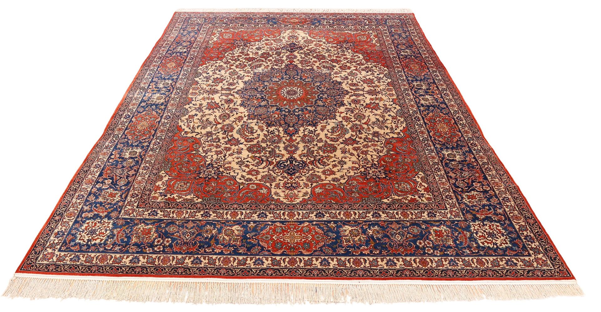 Alternative view of Isfahan Persian Rug 309 × 405 cm in Wool, hand-knotted