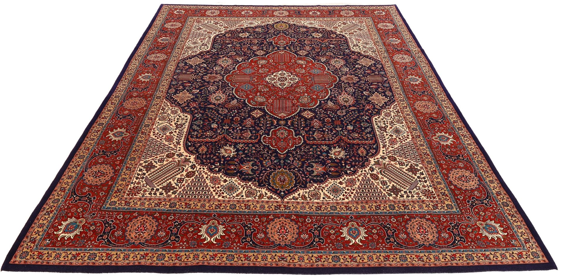Alternative view of Tabriz Persian Rug 300 × 401 cm in Wool, hand-knotted