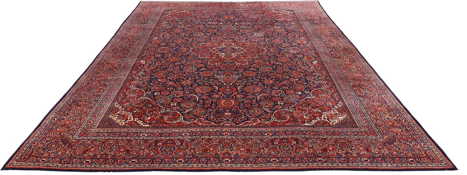 Alternative view of Kashan Persian Rug 308 × 400 cm in Wool, hand-knotted