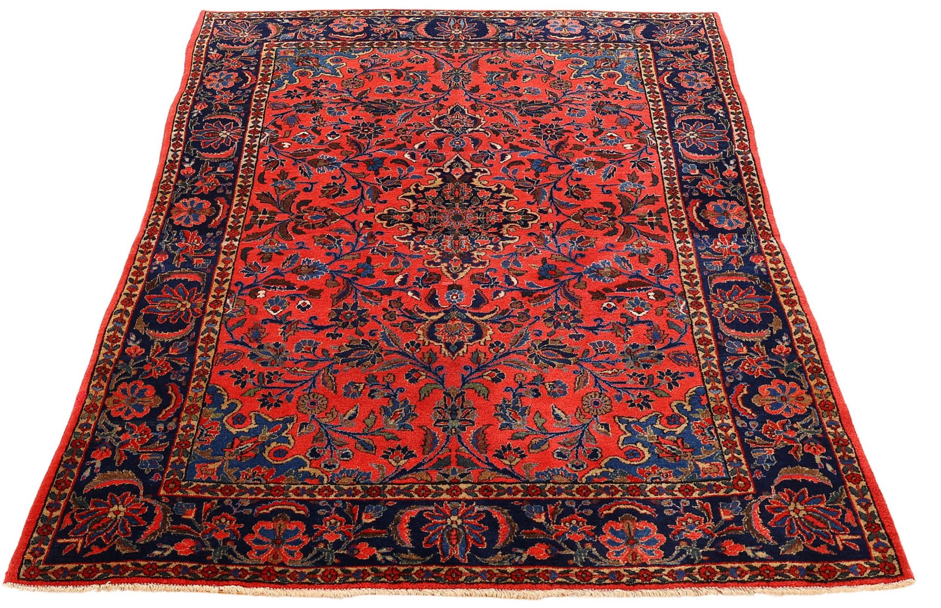 Kashan Persian Rug 135 × 200 cm in Wool, hand-knotted - Image 4