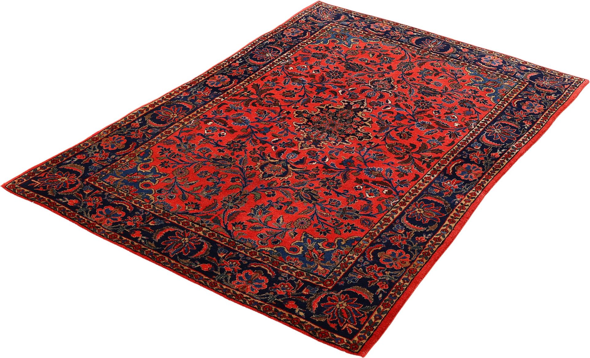 Kashan Persian Rug 135 × 200 cm in Wool, hand-knotted - Image 5