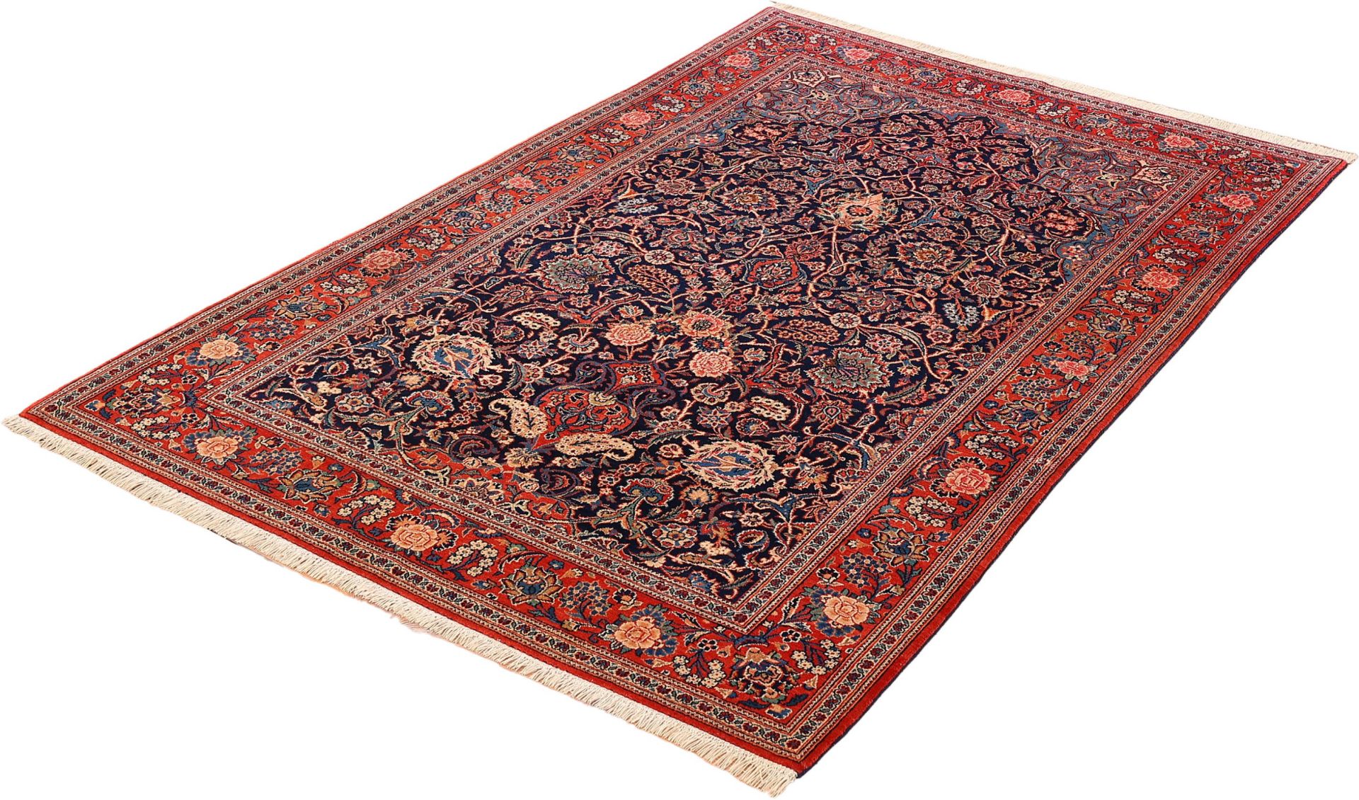 Wool Kashan Persian Rug 135 × 215 cm, hand-knotted - Image 3