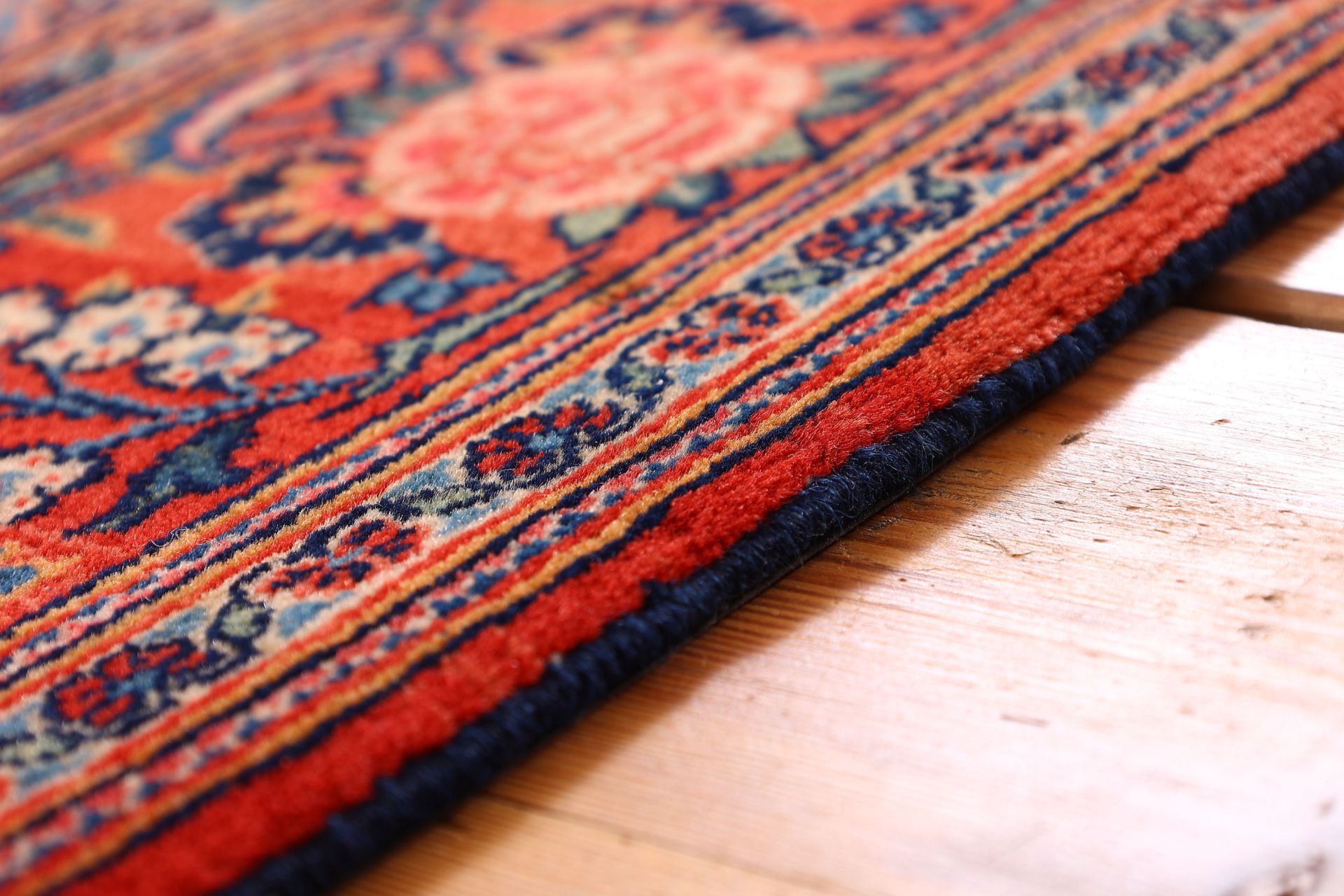 Wool Kashan Persian Rug 135 × 215 cm, hand-knotted - Image 7