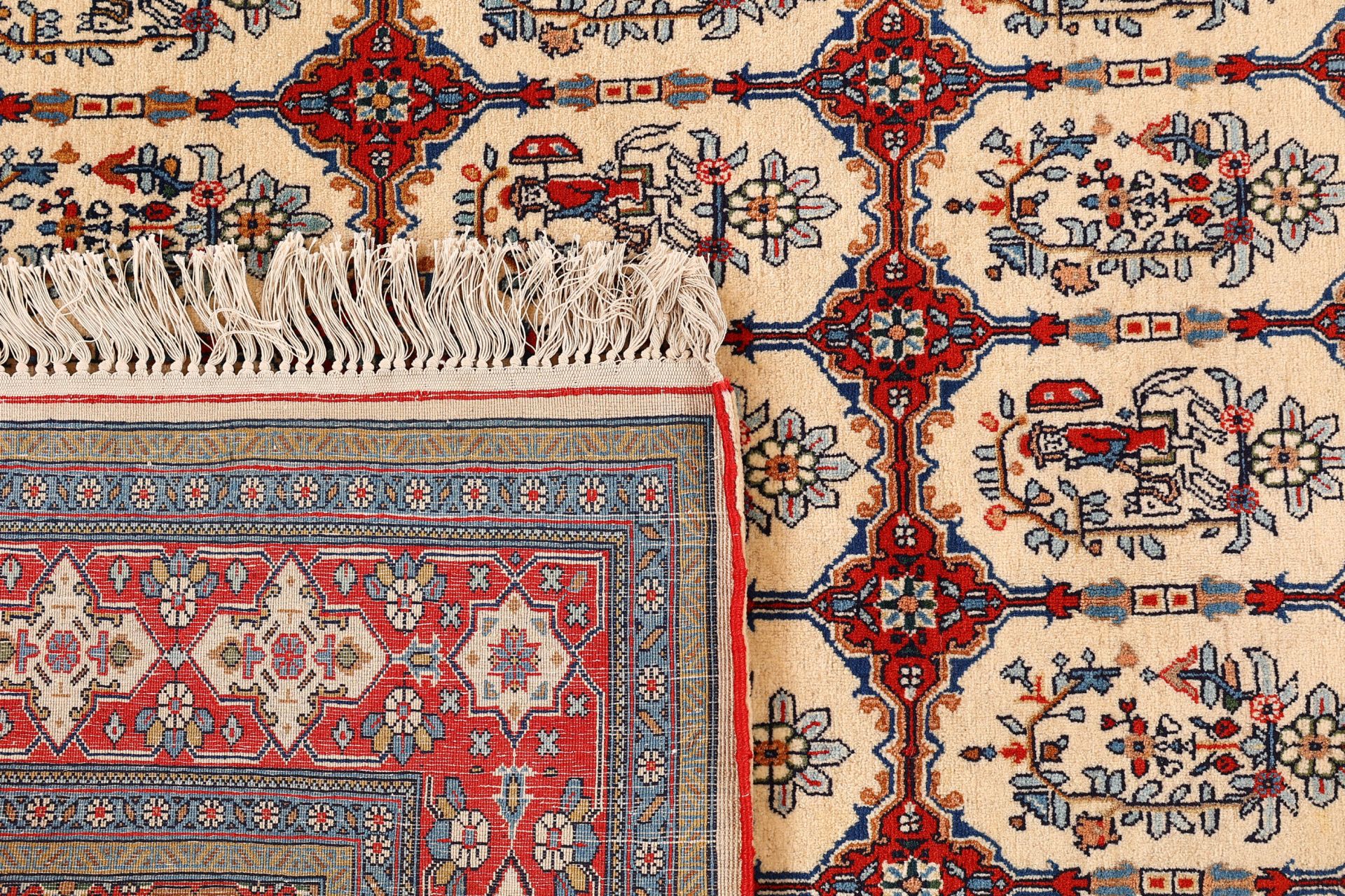 Wool Kashan Persian Rug 134 × 202 cm, hand-knotted - Image 7