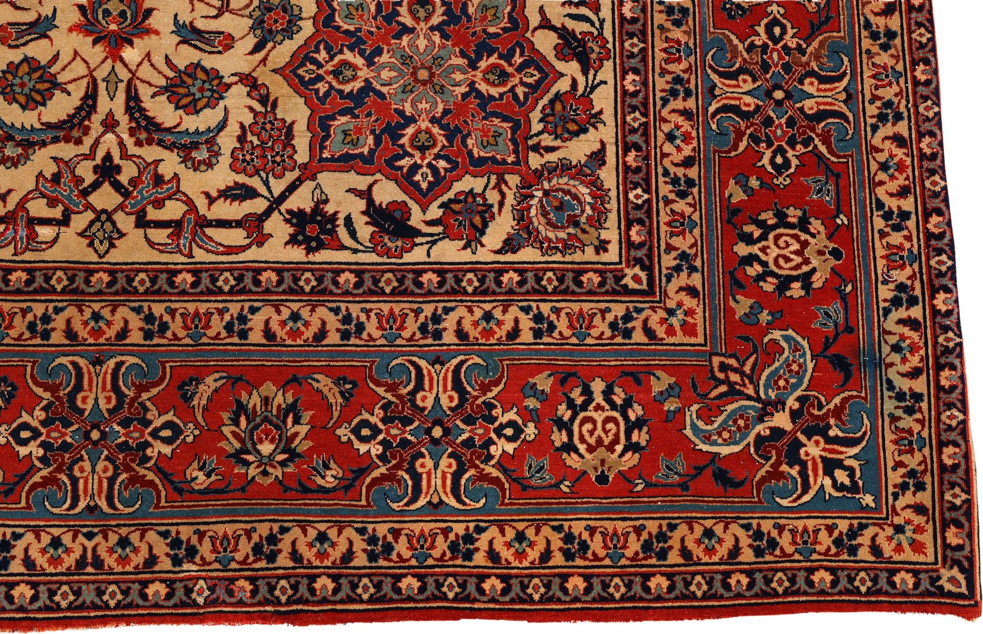 Wool & Silk Isfahan Persian Rug 146 × 222 cm, hand-knotted - Image 5