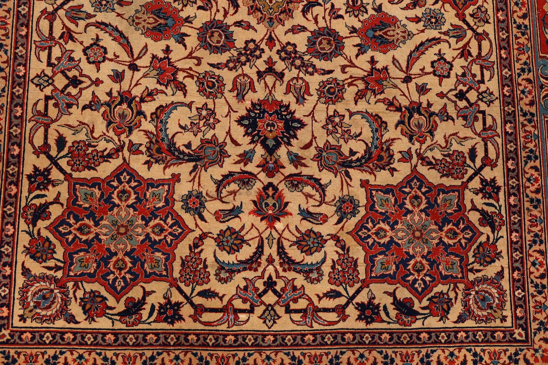 Wool & Silk Isfahan Persian Rug 146 × 222 cm, hand-knotted - Image 6