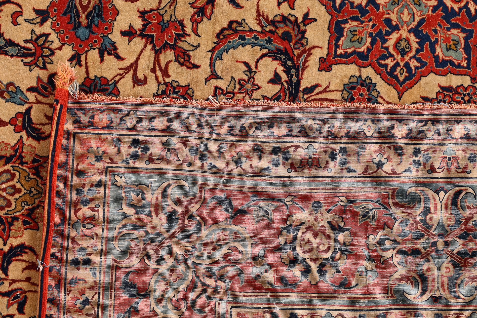 Wool & Silk Isfahan Persian Rug 146 × 222 cm, hand-knotted - Image 7