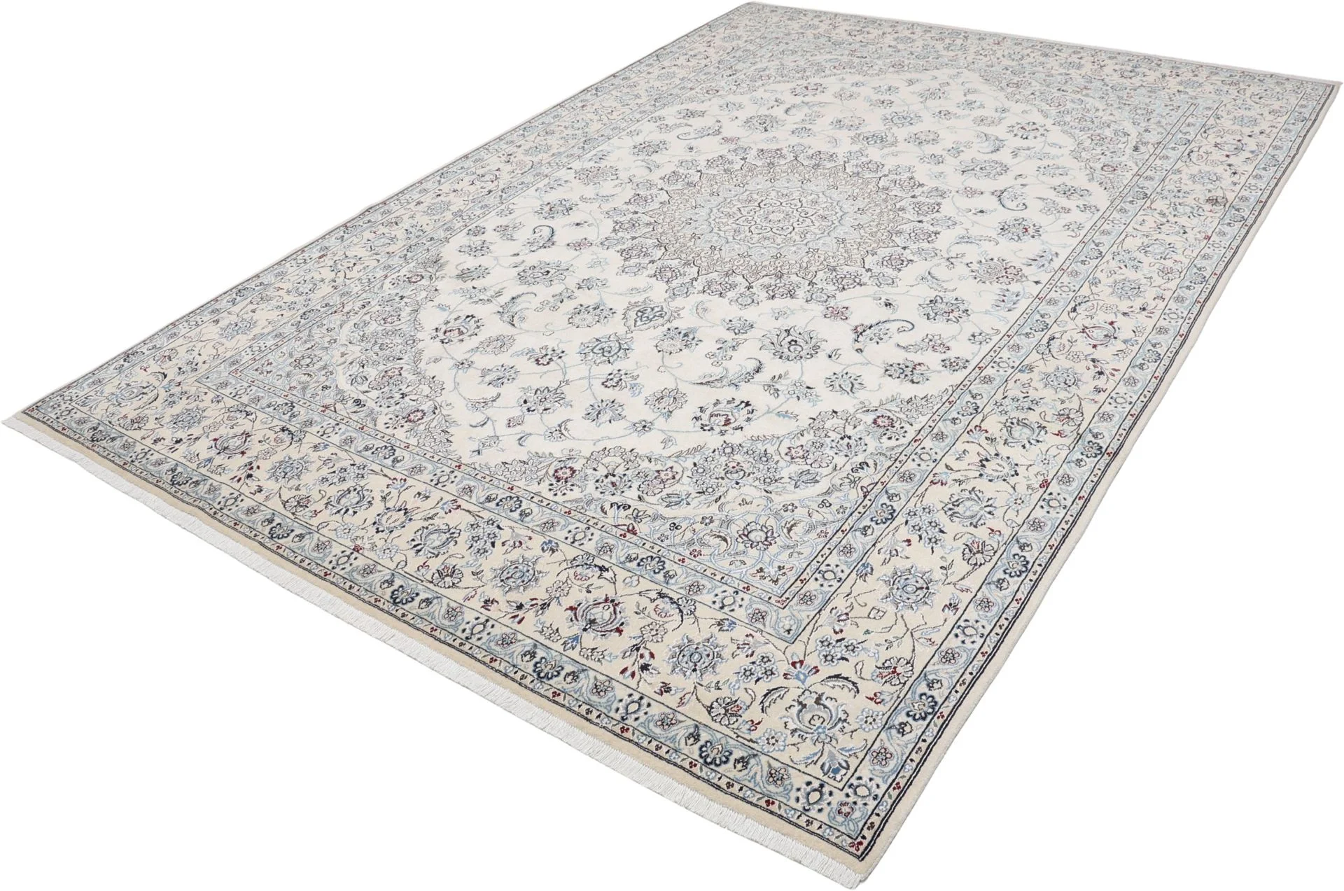 Nain Persian Rug 240 × 350 cm in Wool & Silk, hand-knotted - Image 3
