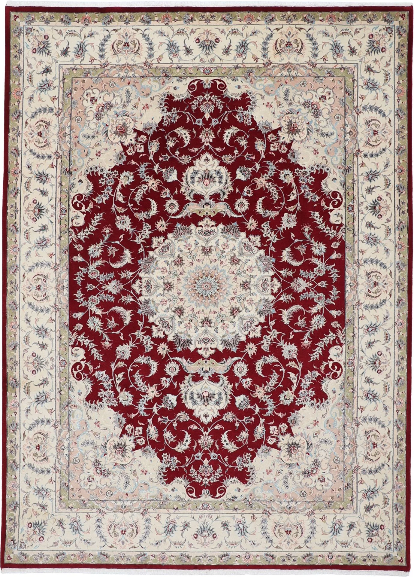 Wool & Silk Tabriz Persian Rug 250 × 345 cm, hand-knotted