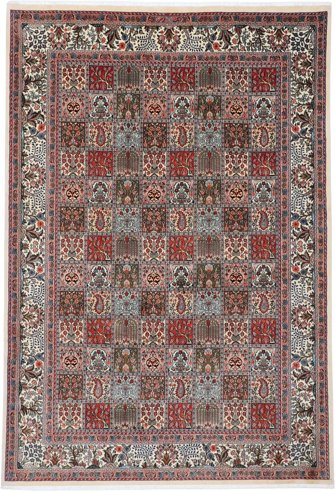 Moud Persian Rug 210 × 303 cm in Wool, hand-knotted