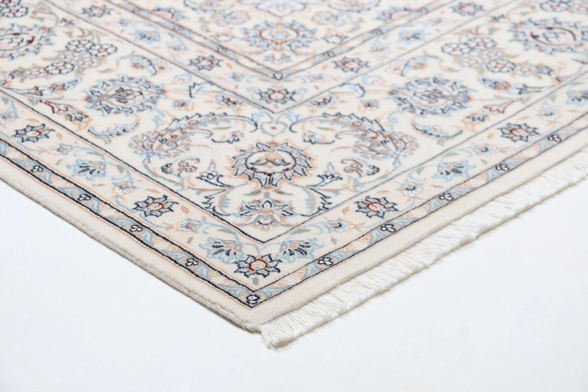 Wool & Silk Nain Persian Rug 247 × 350 cm, hand-knotted - Image 6