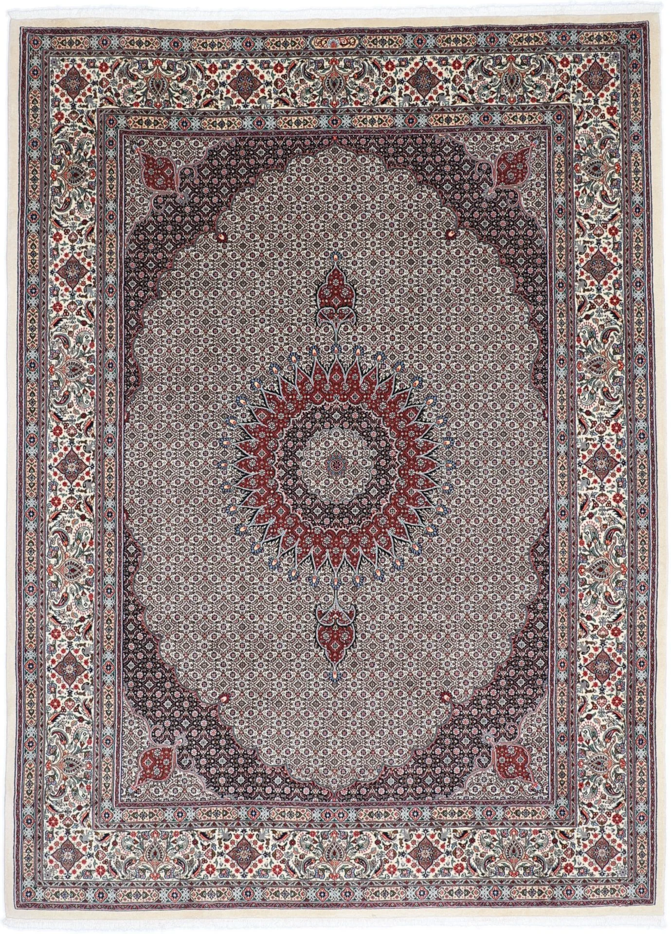 Wool & Silk Moud Persian Rug 256 × 348 cm, hand-knotted