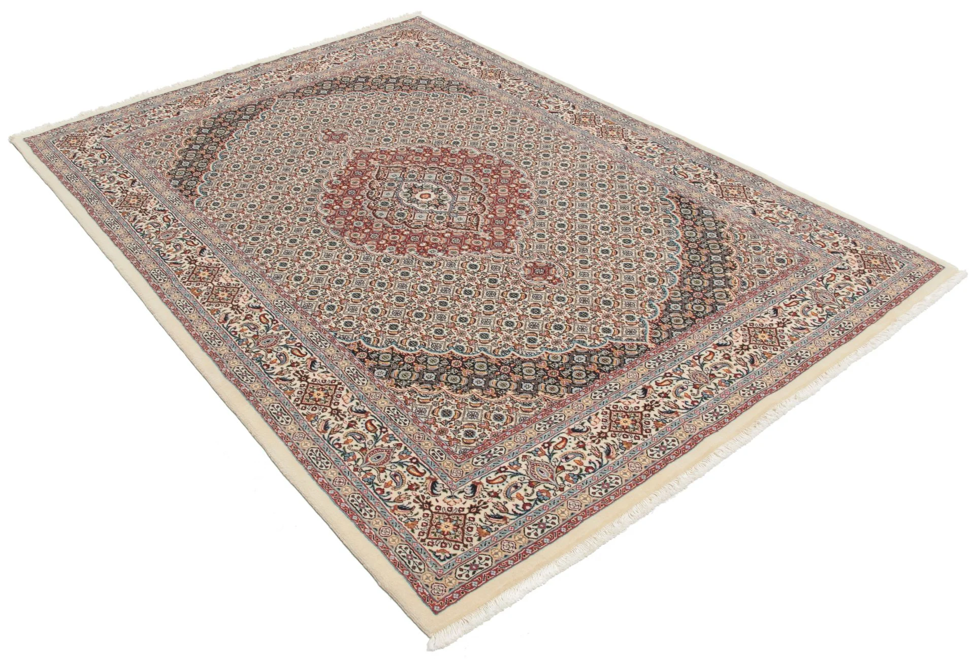 Moud Persian Rug 168 × 240 cm in Wool & Silk, hand-knotted - Image 2