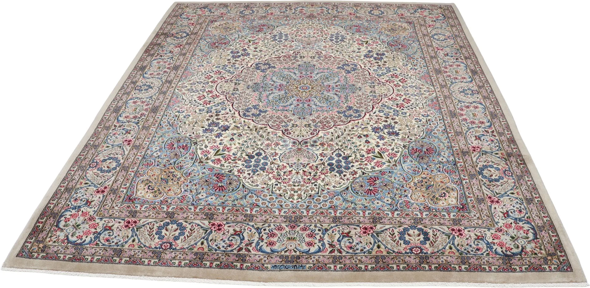 Alternative view of Hand-Knotted Kerman Persian Rug, 248 × 300 cm, Wool