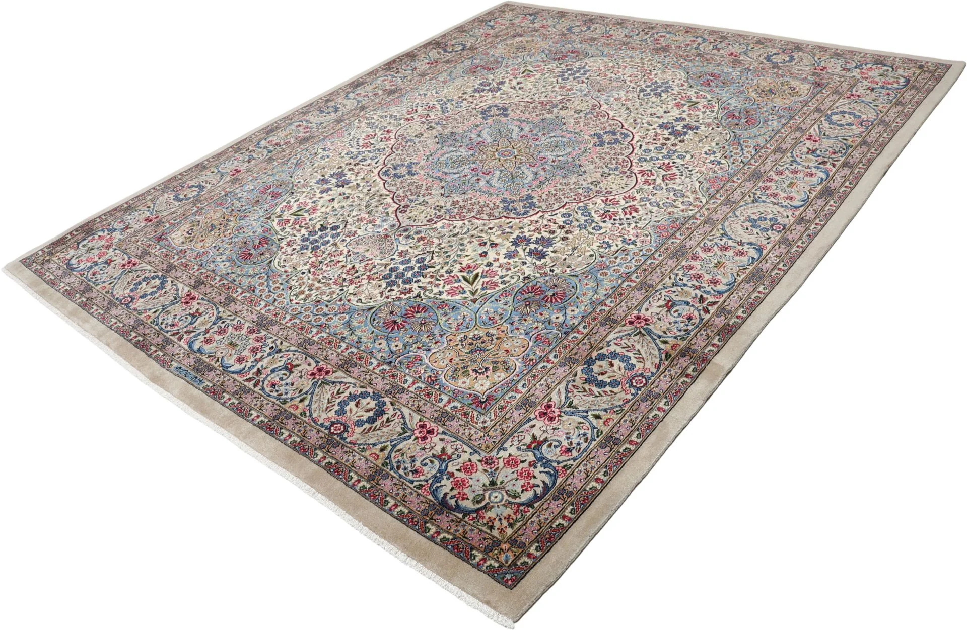 Hand-Knotted Kerman Persian Rug, 248 × 300 cm, Wool - Image 3