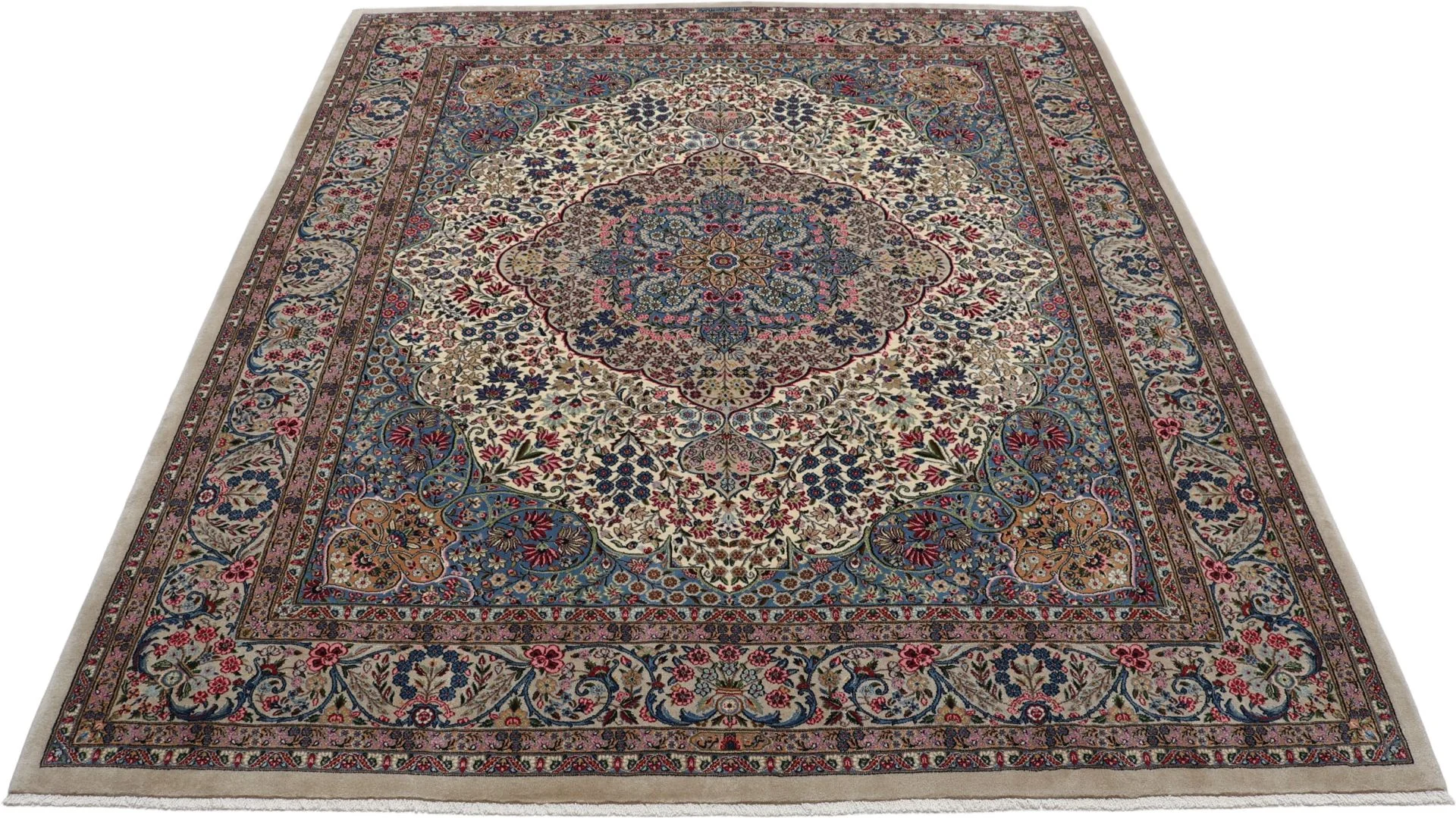 Hand-Knotted Kerman Persian Rug, 248 × 300 cm, Wool - Image 5