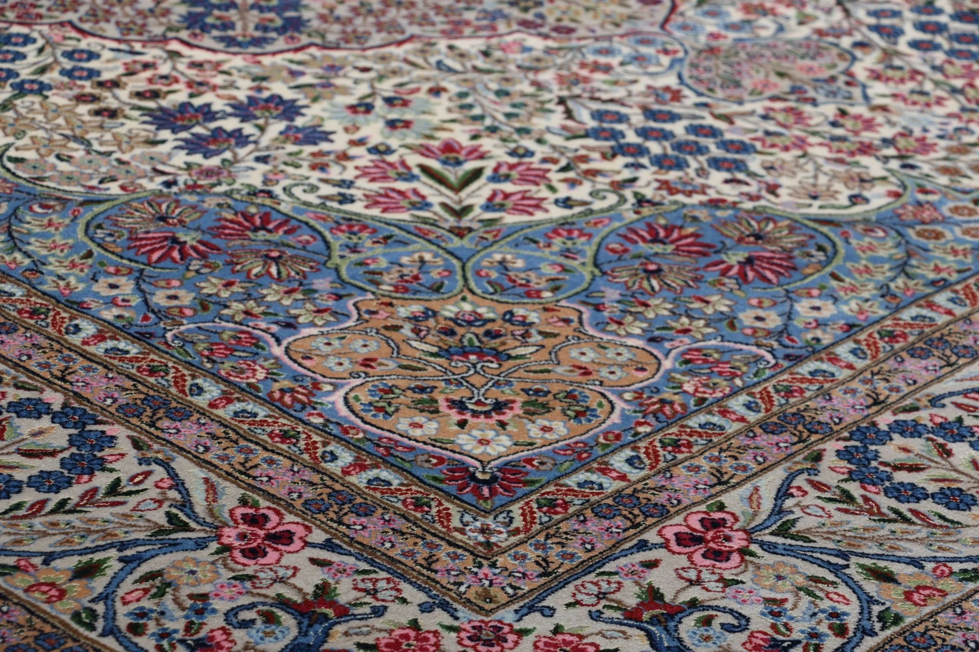 Hand-Knotted Kerman Persian Rug, 248 × 300 cm, Wool - Image 7