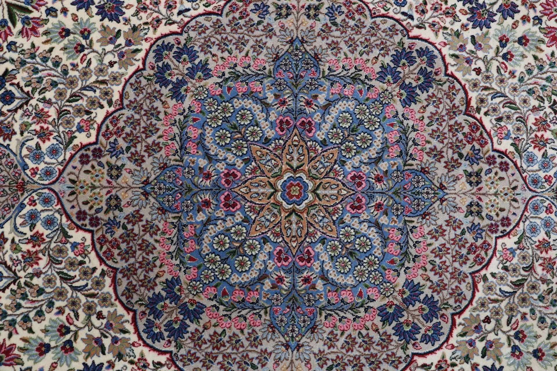 Hand-Knotted Kerman Persian Rug, 248 × 300 cm, Wool - Image 9