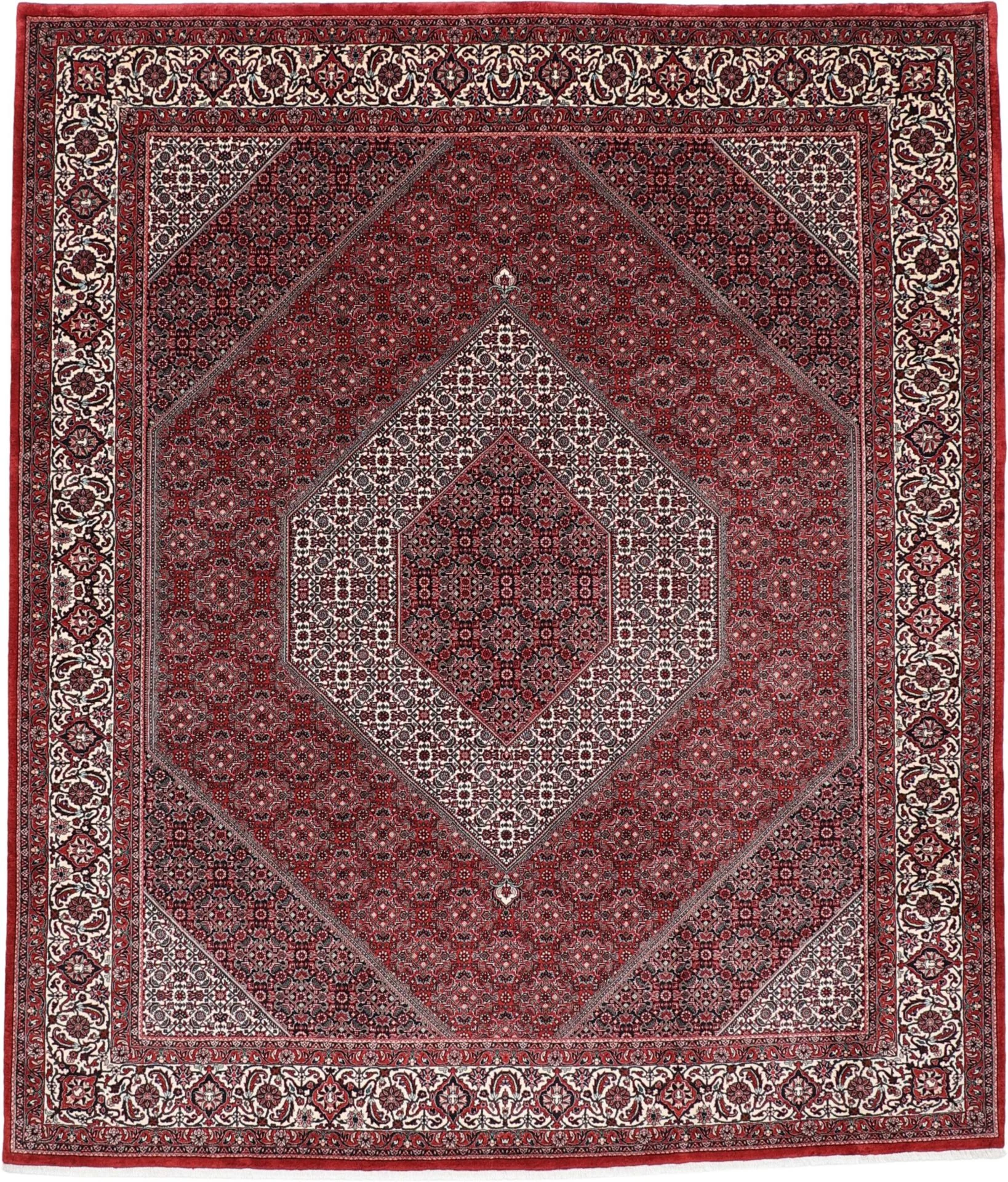 Bijar Persian Rug 255 × 297 cm in Wool & Silk, hand-knotted