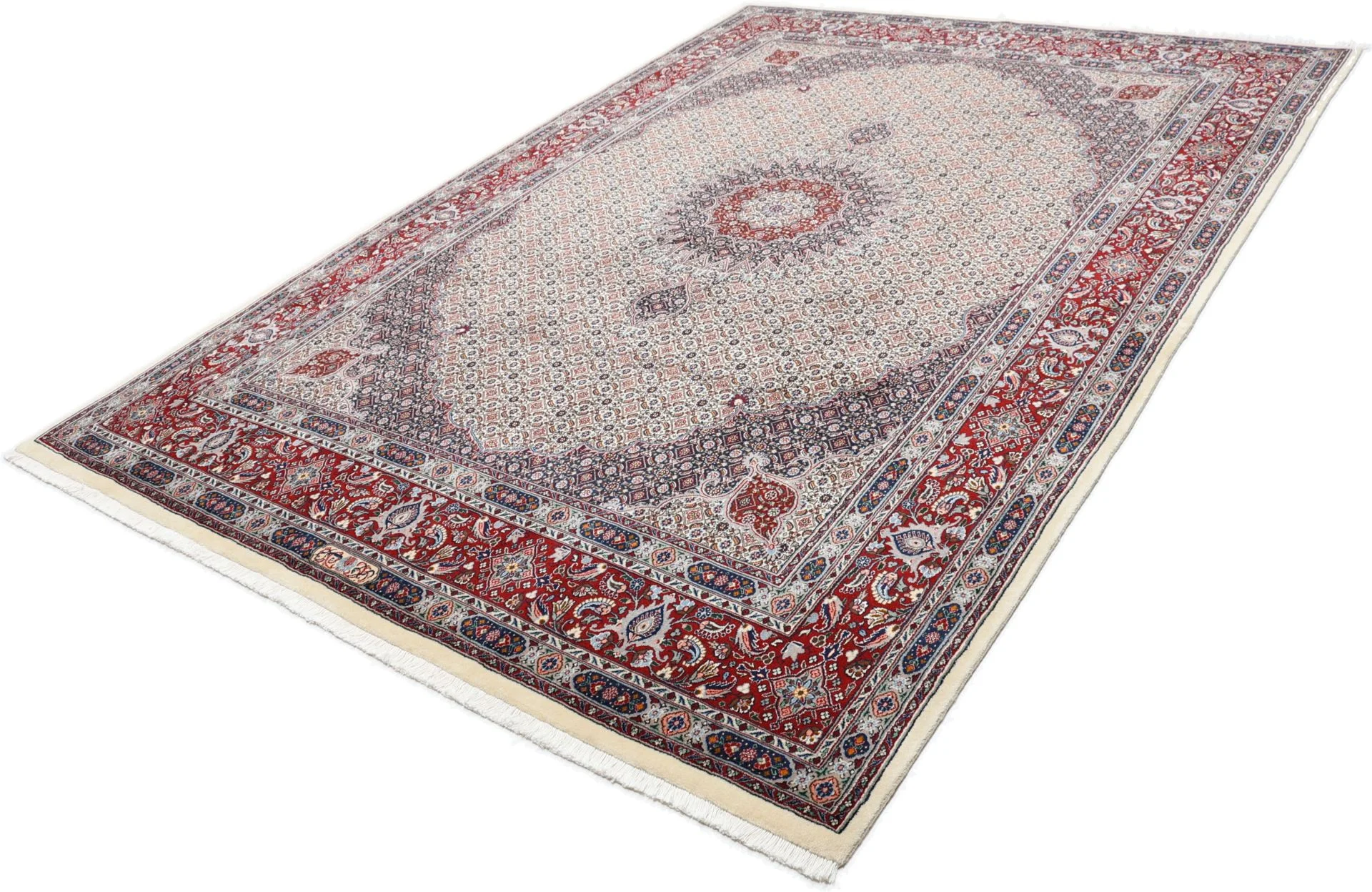 Wool & Silk Moud Persian Rug 245 × 345 cm, hand-knotted - Image 3