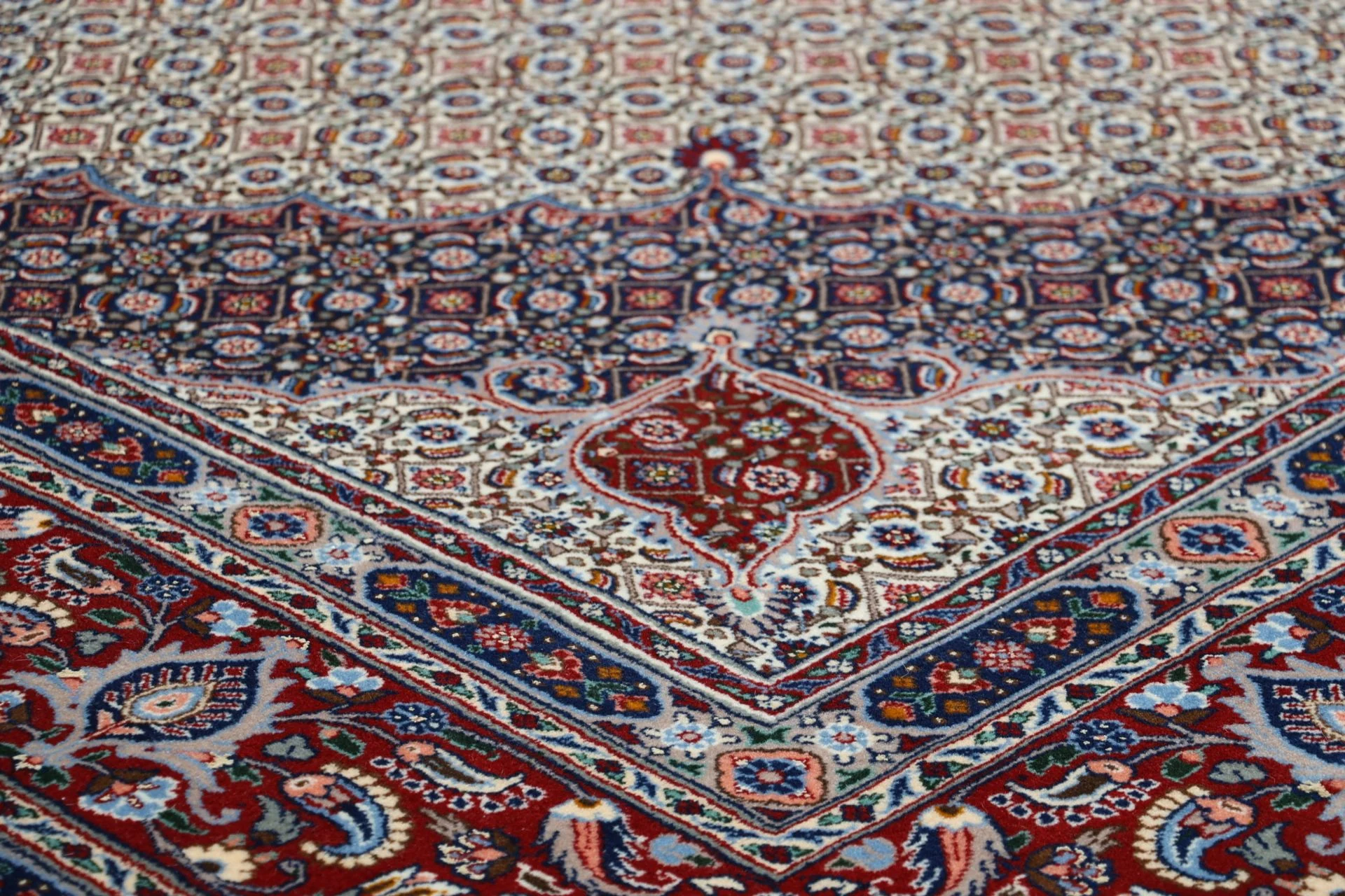 Wool & Silk Moud Persian Rug 245 × 345 cm, hand-knotted - Image 5