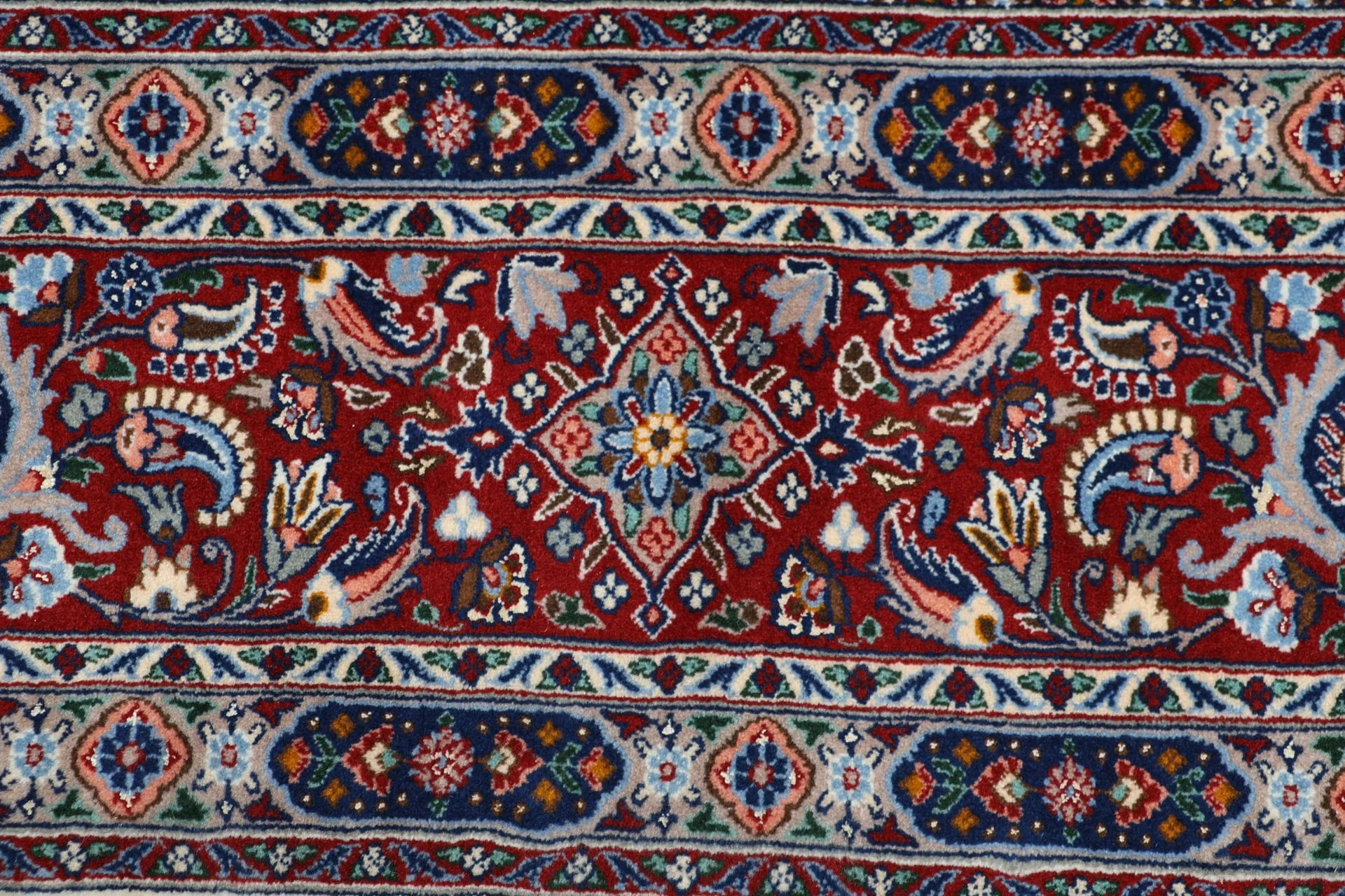 Wool & Silk Moud Persian Rug 245 × 345 cm, hand-knotted - Image 8