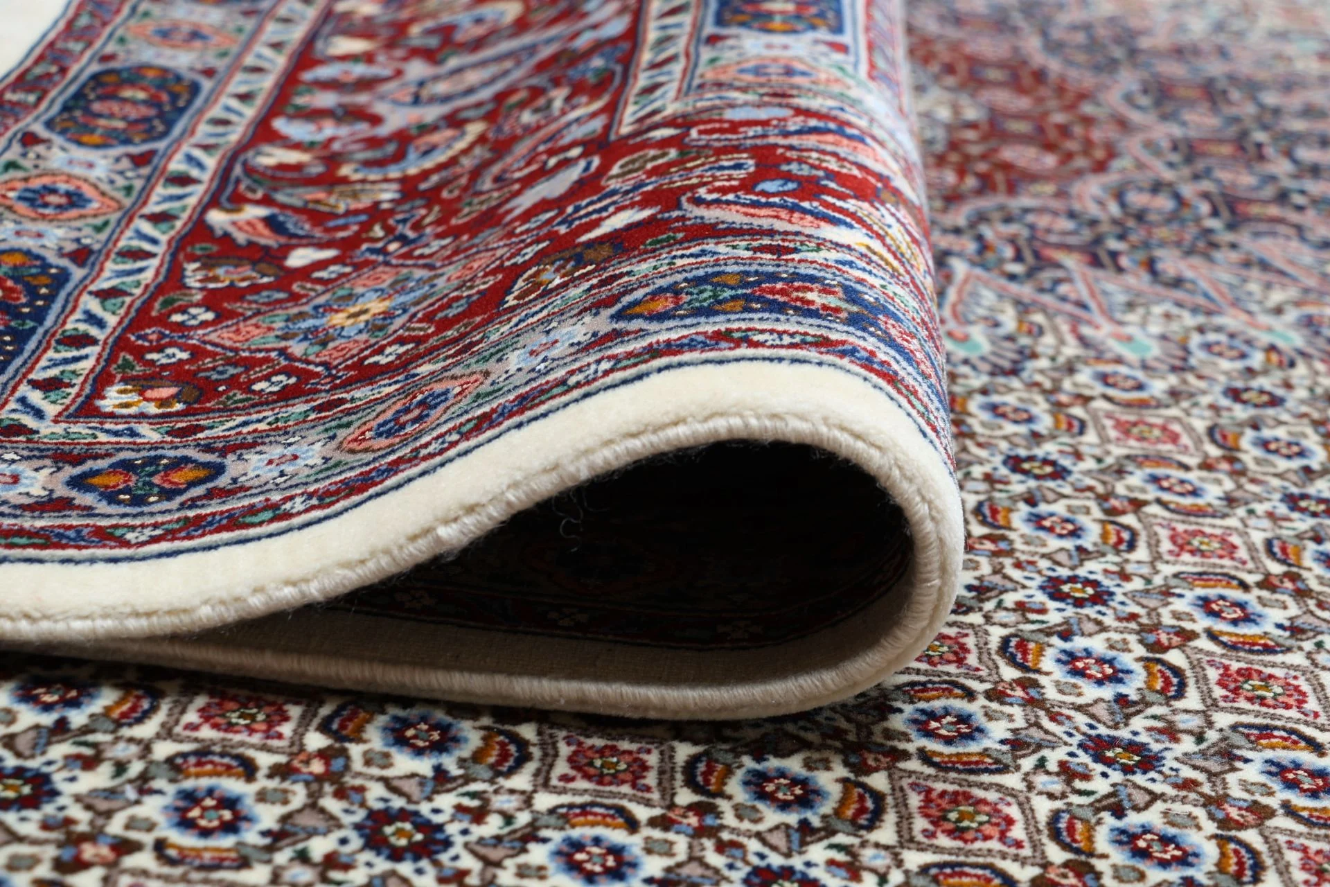 Wool & Silk Moud Persian Rug 245 × 345 cm, hand-knotted - Image 10