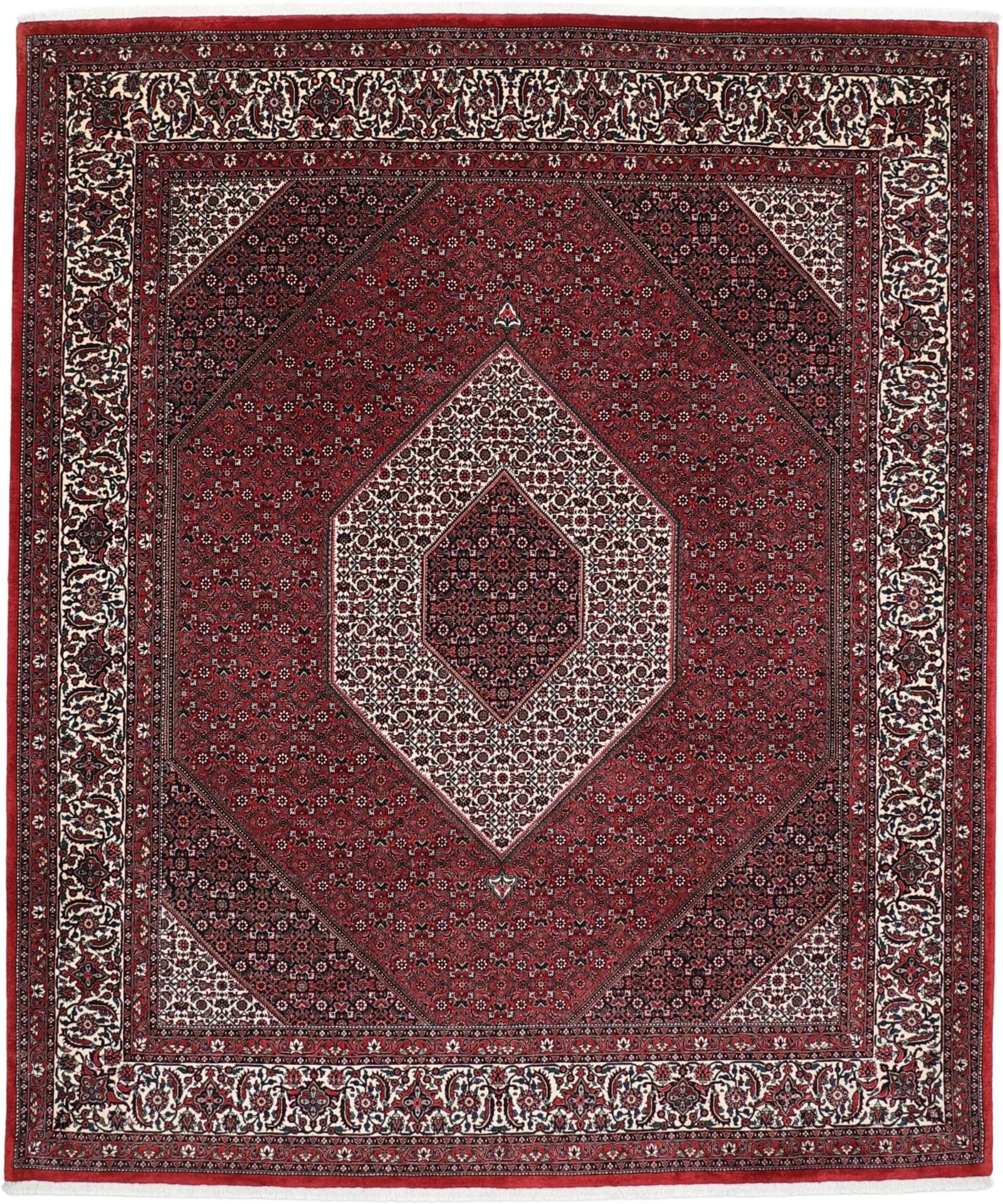 Bijar Persian Rug 255 × 305 cm in Wool & Silk, hand-knotted