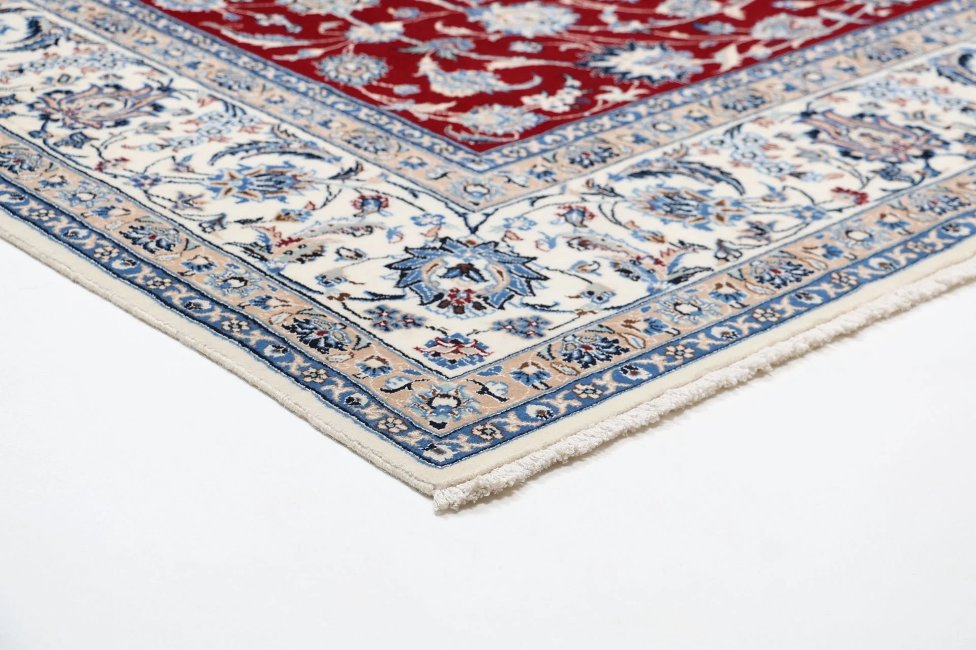 Nain Persian Rug 245 × 344 cm in Wool & Silk, hand-knotted - Image 6
