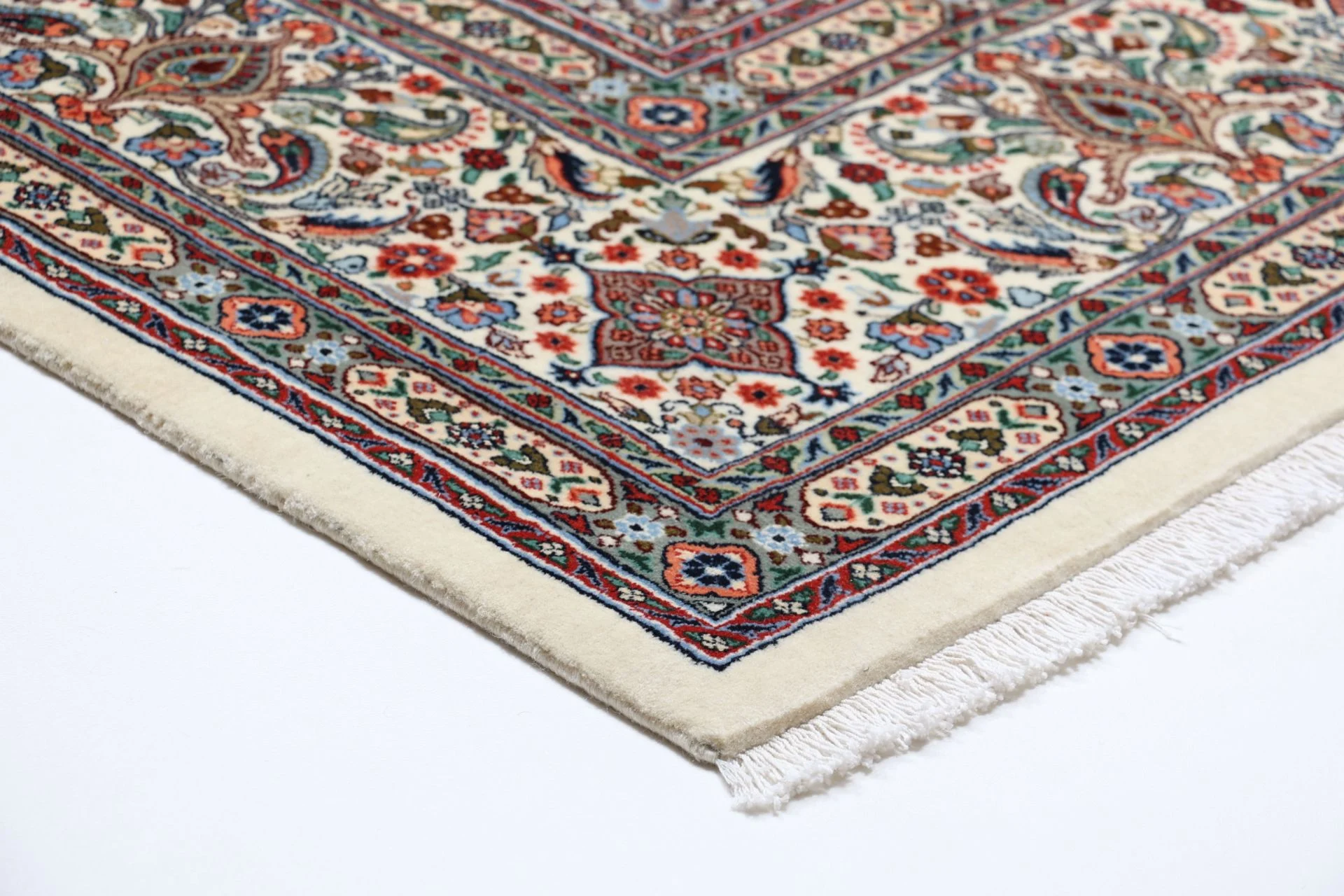 Wool & Silk Moud Persian Rug 245 × 347 cm, hand-knotted - Image 6
