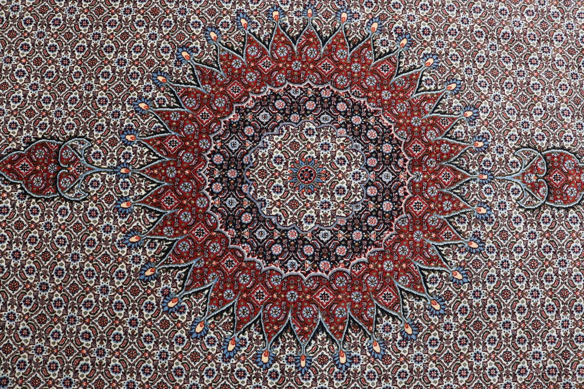 Wool & Silk Moud Persian Rug 245 × 347 cm, hand-knotted - Image 9