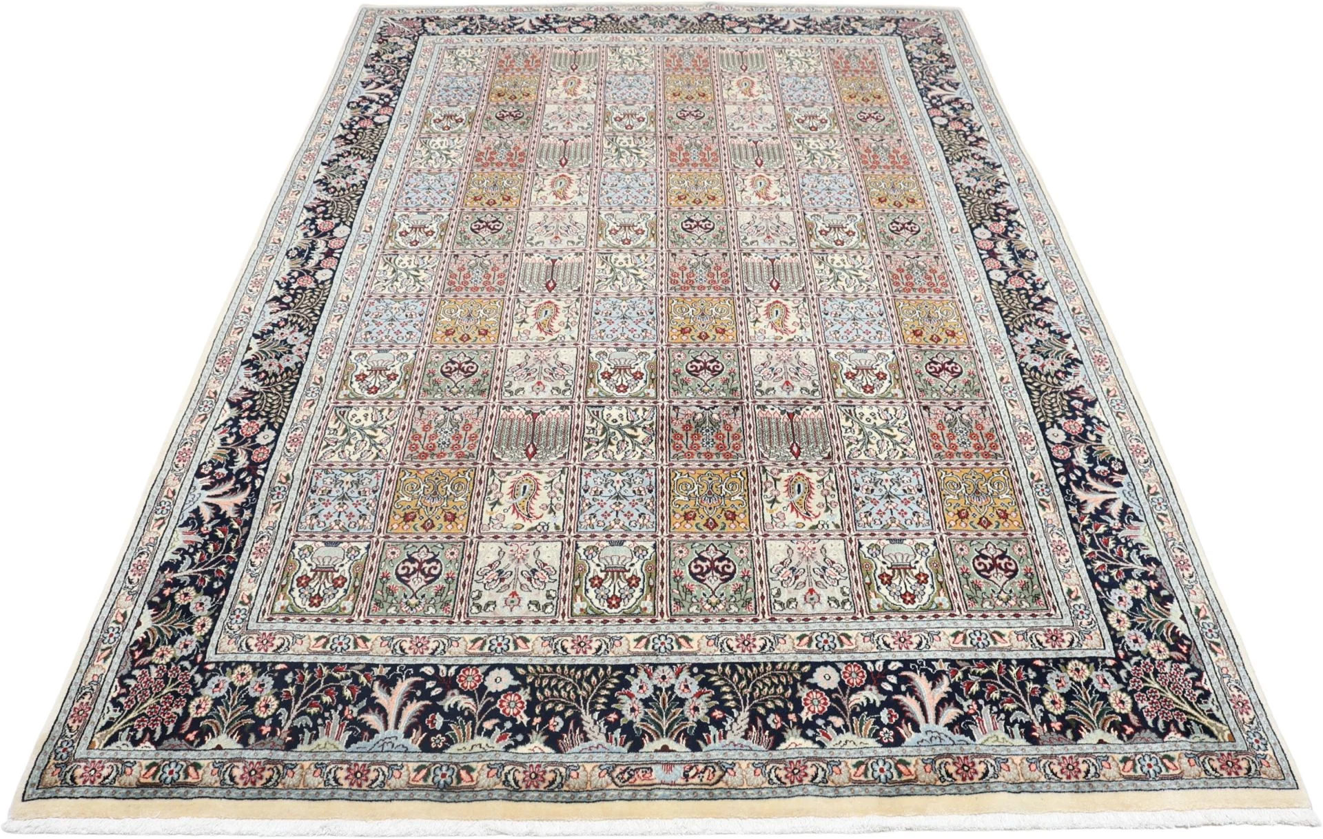 Alternative view of Hand-Knotted Moud Persian Rug, 200 × 300 cm, Wool & Silk
