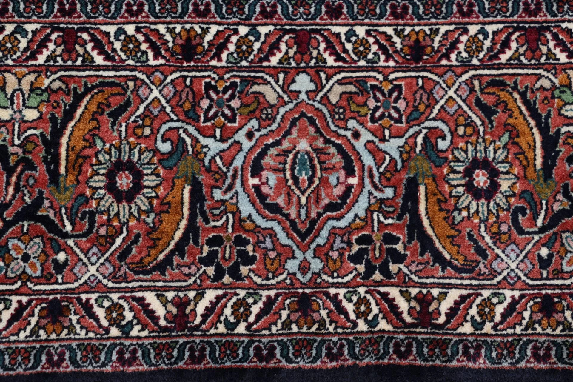 Hand-Knotted Bijar Persian Rug, 253 × 355 cm, Wool & Silk - Image 8
