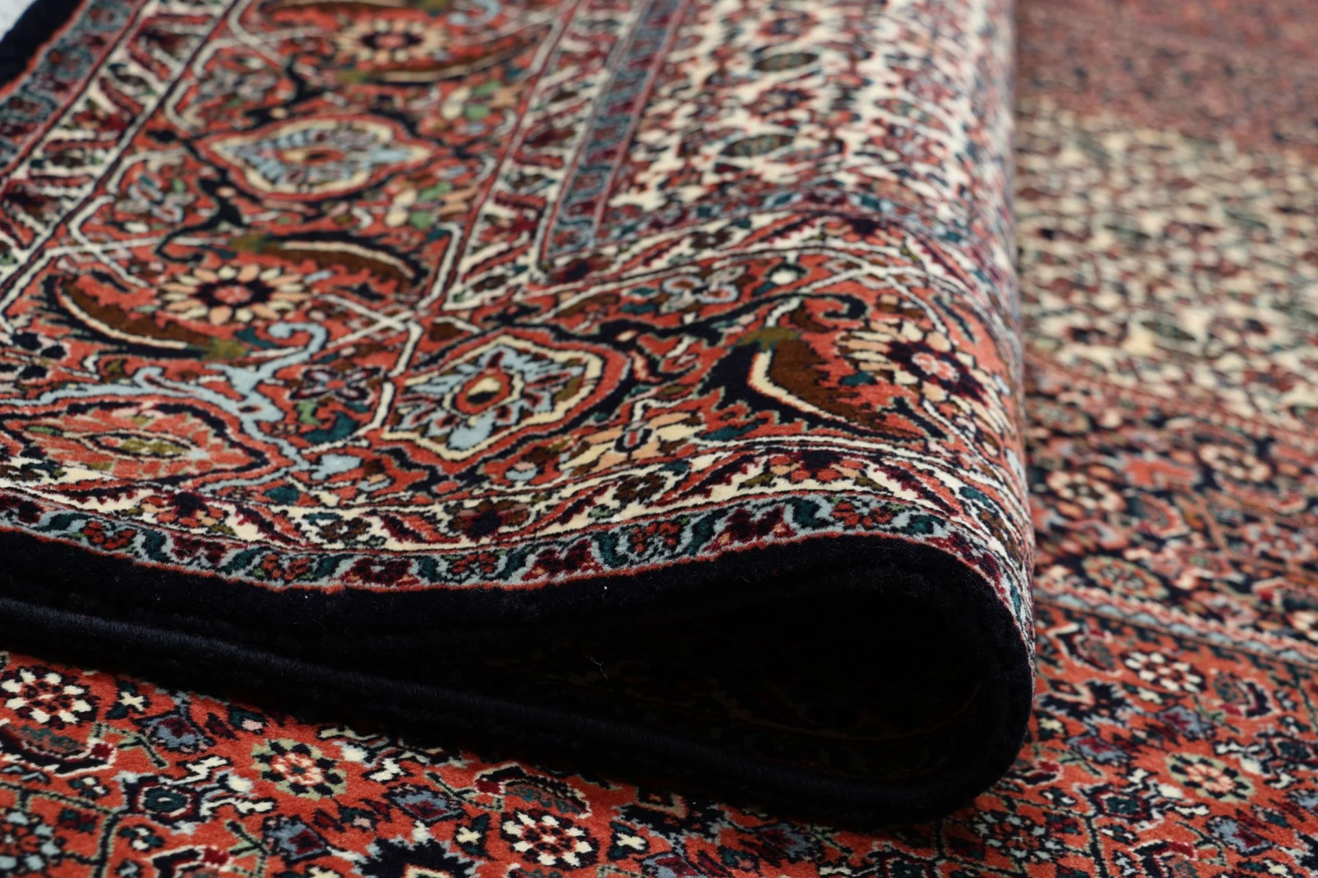 Hand-Knotted Bijar Persian Rug, 253 × 355 cm, Wool & Silk - Image 10