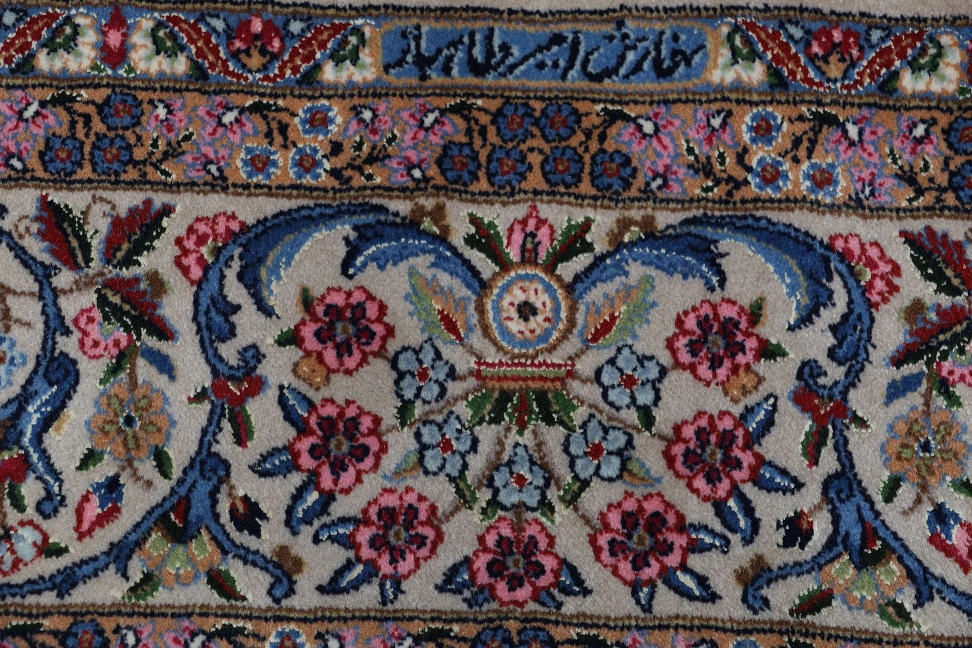 Hand-Knotted Kerman Persian Rug, 250 × 300 cm, Wool & Silk - Image 6